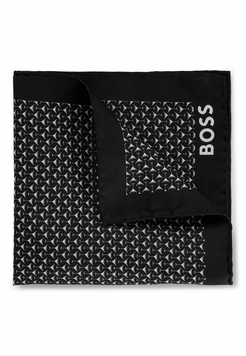 BOSS Pocket square black one/black Zalando.co.uk