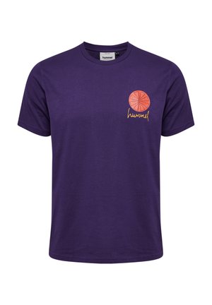 Hummel GRAPHIC REGULAR - Print T-shirt - blackberry cordial