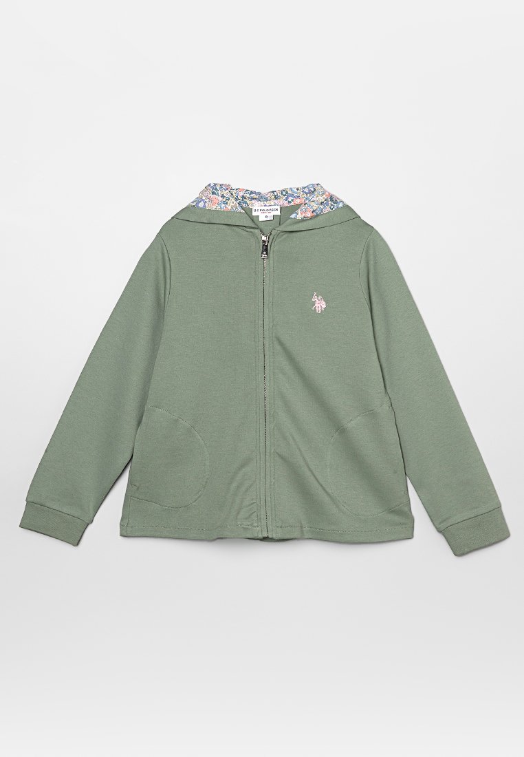 U.S. Polo Assn. Sweater met rits groen