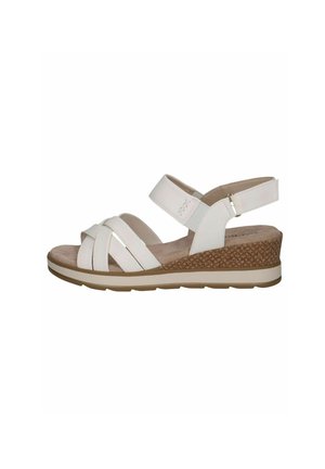 Sandales compensées - white nappa