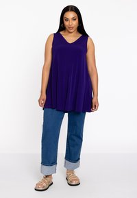YOEK SINGLET V-NECK - Top - purple
