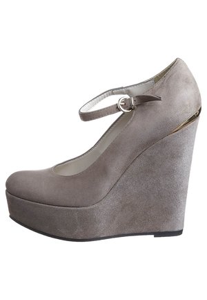 Escarpins compensés - taupe