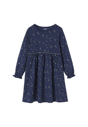 Vertbaudet, VERTBAUDET FESTLICHES MÄDCHEN KLEID MIT GLANZSTERNEN - Jerseykleid - marine