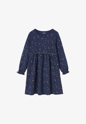 Vertbaudet, VERTBAUDET FESTLICHES MÄDCHEN KLEID MIT GLANZSTERNEN - Jerseykleid - marine