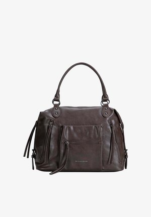 WITTCHEN, WOMEN'S SHOPPER BAG WITH DECORATIVE TASSELS - Handbag - brown