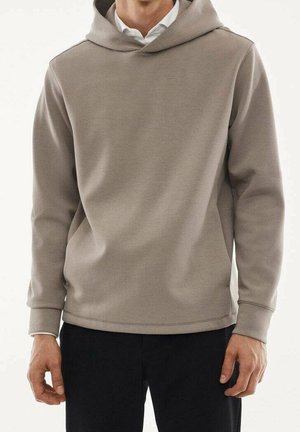 Felpa con cappuccio - beige