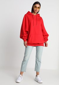 Urban Classics LADIES LONG OVERSIZE HOODY - Majica s kapuljačom - fire red