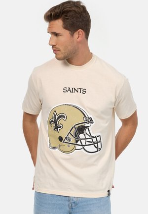 NFL HELMET - Print T-shirt - ecru