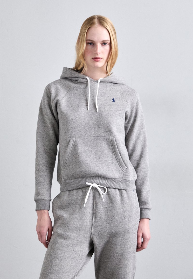 Polo Ralph Lauren - SHRUNKEN FIT HOODIE - Collegepaita - dark vintage heather, Suurenna