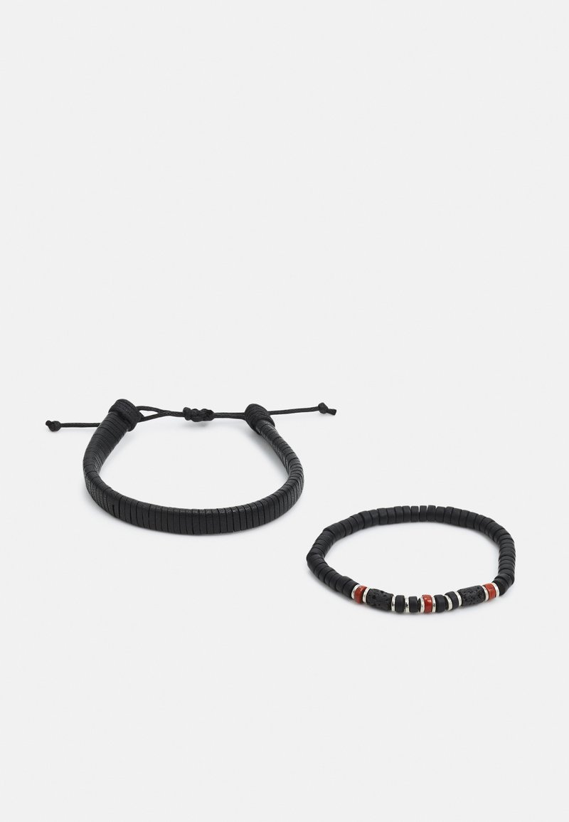 Herren Halsketten | Icon Brand VARCITY BRACELET COMBO 2 PACK Armband black/schwarz - QS75998 Herren Halsketten | Icon Brand VARCITY BRACELET COMBO 2 PACK Armband black/schwarz - QS75998