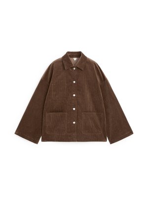 ARKET, ARKET RELAXED CORDUROY OVERSHIRT - Veste légère - dark mole