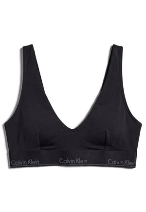 Calvin Klein Swimwear, ICON SHINE BRALETTE BIKINI TOP - Горнище на бански - black