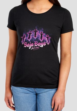 NETFLIX, KPOP DEMON HUNTERS SAJA BOYS FLOATING - Print T-shirt - black