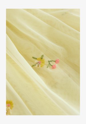 Next, REGULAR FIT-EMBROIDERED SET - Faltenrock - yellow