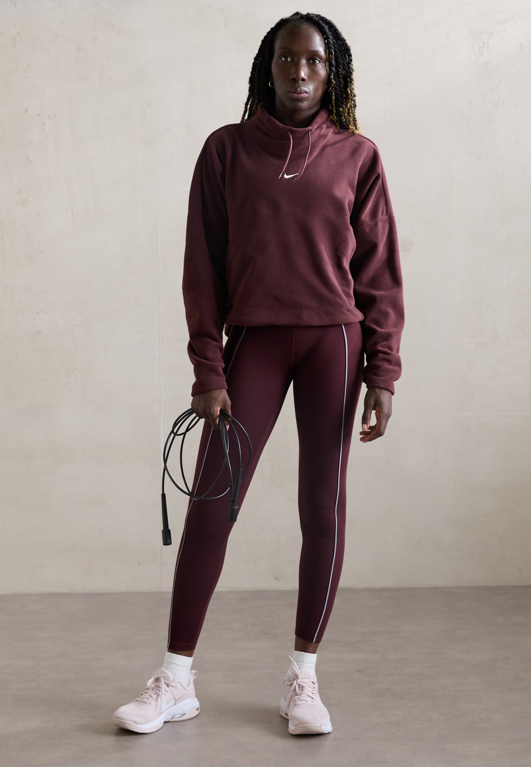 nike one burgundy leggings