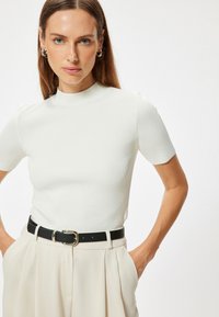 Koton SHORT SLEEVE - T-paita - white