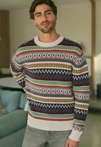 Next FIT FAIRISLE PATTERN  - Striktrøje - multi ecru cream