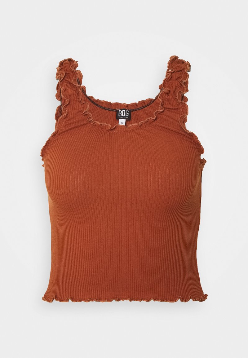 BDG Urban Outfitters LETTUCE EDGE TANK Top Brown Zalando de