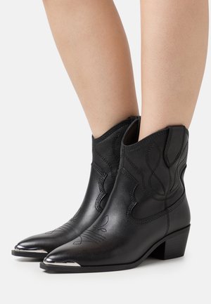 VALLEY - Cowboy-/Bikerstiefelette - black