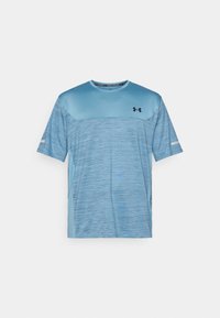 Under Armour UTILITY - Sports T-shirt - washed navy/blue smoke/black