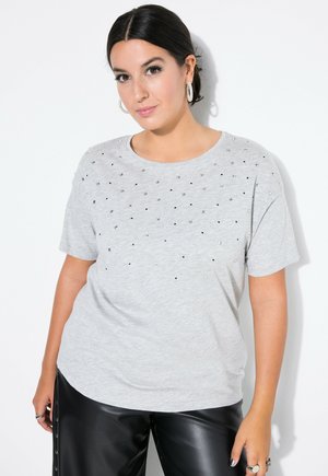 Camiseta estampada - mottled grey