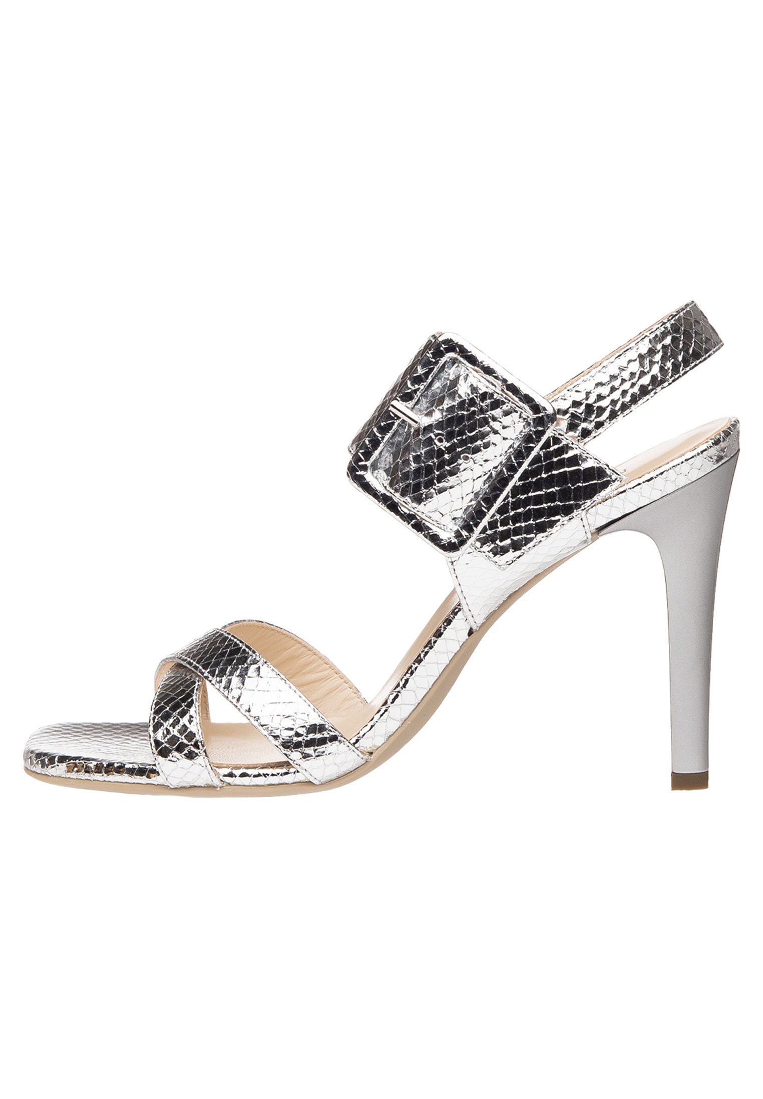 nero giardini sandali argento