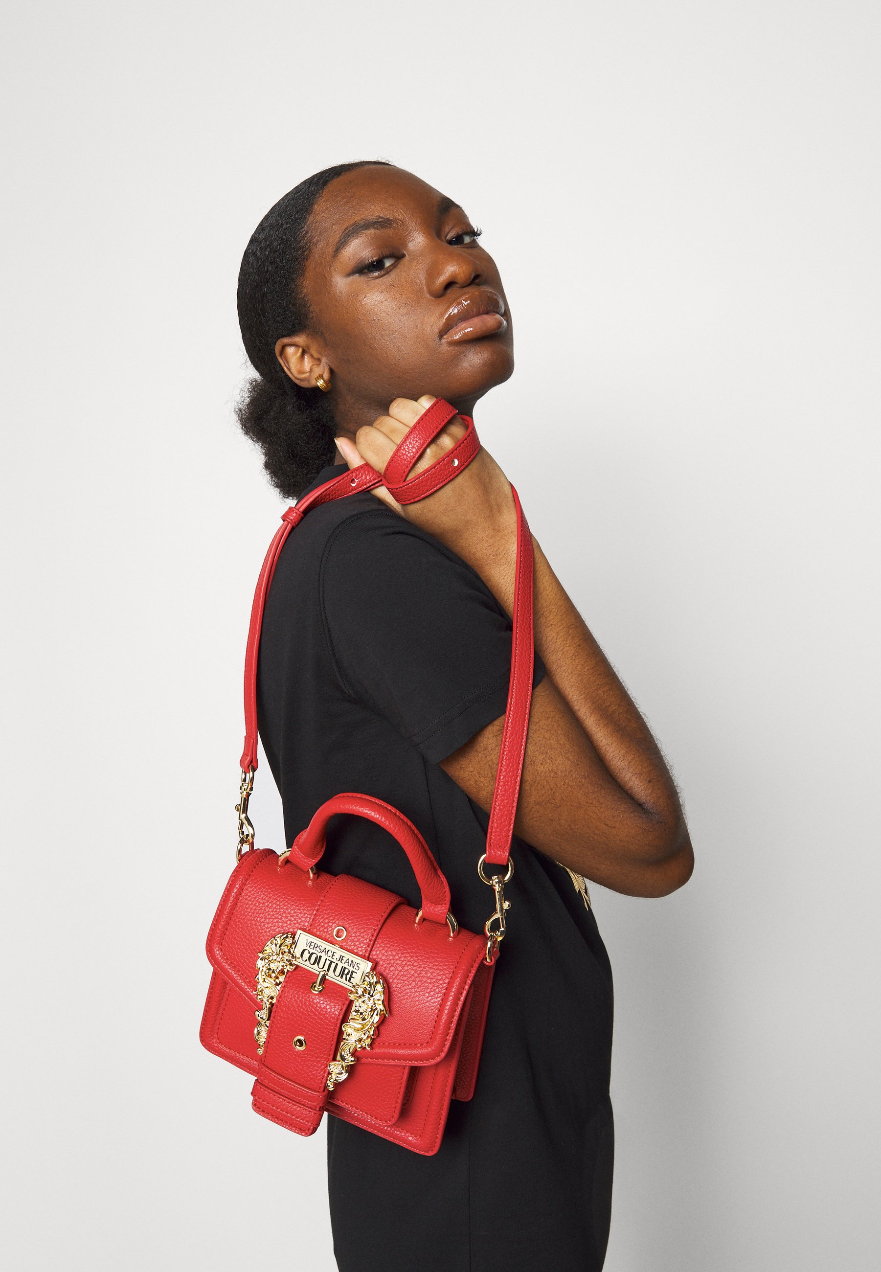 Versace Jeans Couture MINI TOP HANDLE - Handtas - rosso/Rood - Zalando.nl