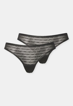 Emporio Armani THONG 2 PACK - Perizoma - black