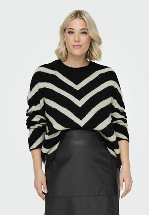 ONLY Carmakoma CARELIZA - Pulover - black