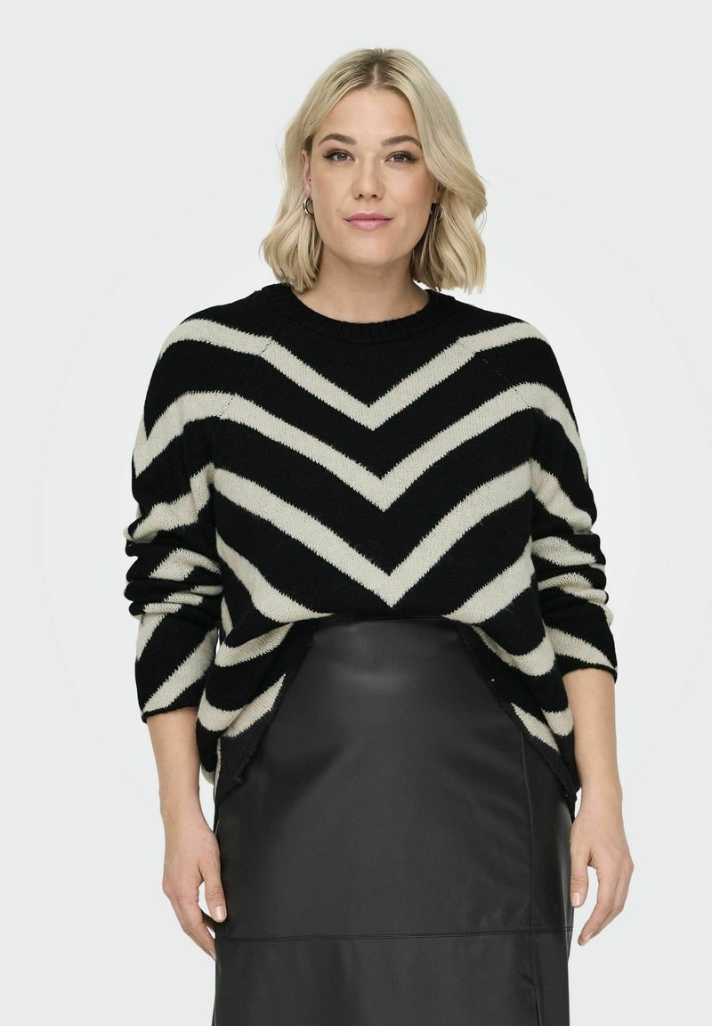 ONLY Carmakoma CARELIZA - Jersey de punto - black