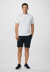 Hackett London CLUB HOUSE - Triko s potiskem - optic white
