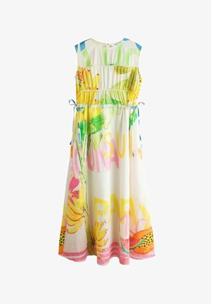 Next, PETITE FIT - TIE SIDE MIDI SUMMER DRESS . - Maxi ruha - multi print