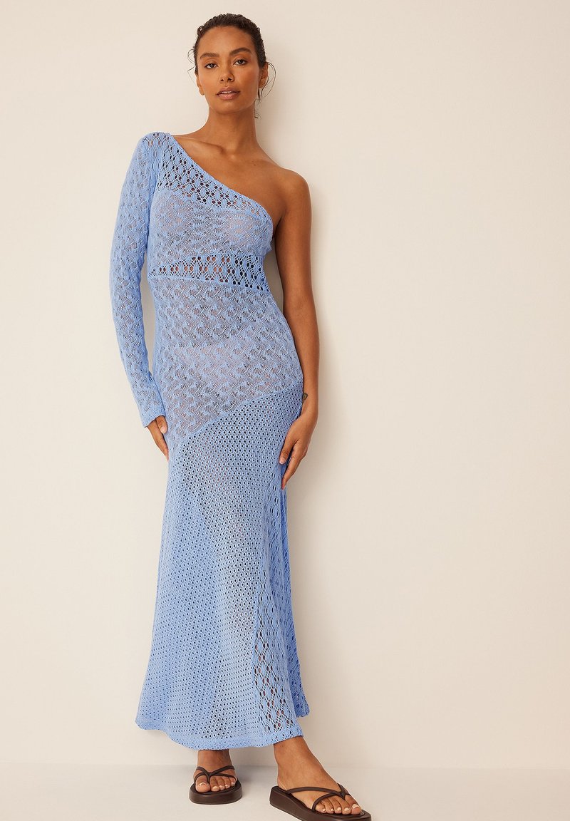 NA-KD Gebreide jurk blauw