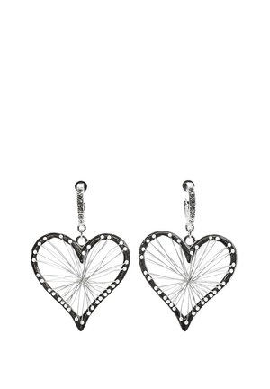 HEART - Náušnice - metallic grey