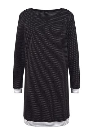 LASCANA Nachthemd - schwarz-gepunktet