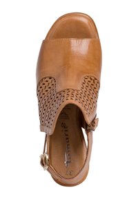 Tamaris TAMARIS SANDALETTE - Schaftsandale - cognac