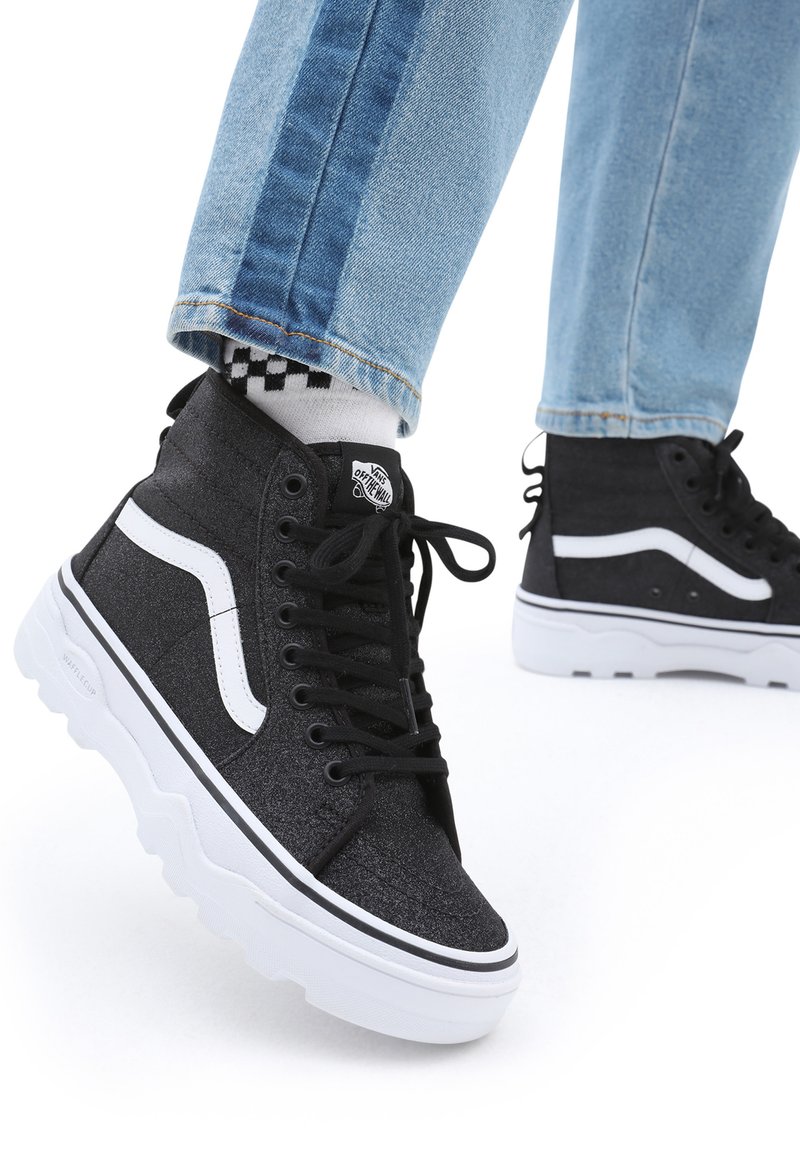 vans black ankle boots
