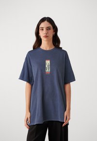 BDG Urban Outfitters KYOTO - Marškinėliai su spaudiniu - navy