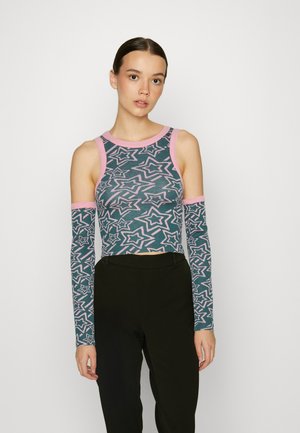 STAR TANK AND SLEEVE - Top s dlouhým rukávem - teal/lilac