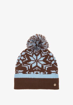 FRAAS, CHERRY PRINT TRIANGLE BANDANA - Beanie - pure blue