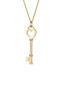 Elli KEY HEART - Halskæder - gold-coloured