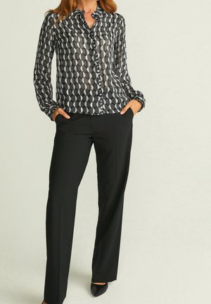 Overhemdblouse - black