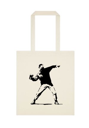 BANKSY FESTIVAL CUP THROWER - Shopping bag - natural