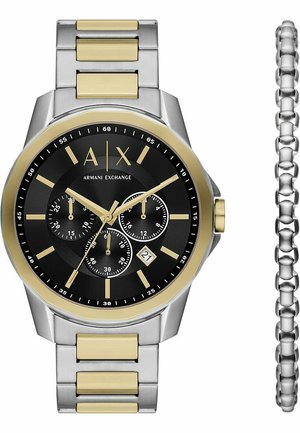 Armani Exchange SET - Kronograf - silber coloured