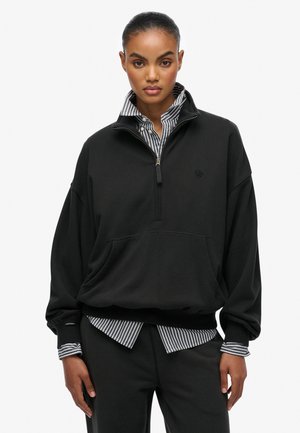 STUDIOS HALF ZIP - Sweatshirt - washed black