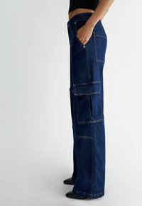 LIU JO Trapezaste traperice - dark-blue denim