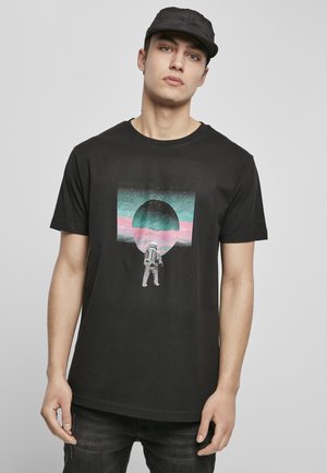 PLANET - T-shirt con stampa - black