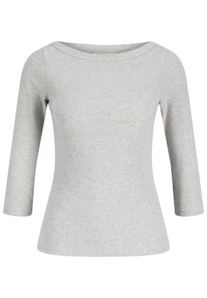 JJXX, JXFIFI STR 3/4 BOATNECK TOP JRS NOOS - Pitkähihainen paita - light grey melange