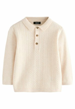 Next REGULAR FIT - CABLE - T-shirt à manches longues - cream