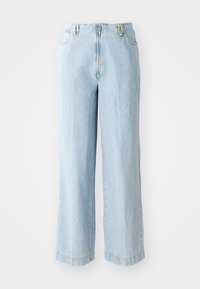 Tiesaus kirpimo džinsai - bleu jean